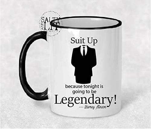 Suit up Legendary HIMYM Mug HIMYM Cup Gift for him Fathers Day Gift Barney Stinson Cup Barney Stinson Mug Funny Mug Coffee Mug Gift idea