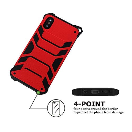 Armor Case Superheroes Spiderman Case Anime Design,Shockproof Drop Protection Waterproof Case Cover Apple iPhone X/XS / XS MAX/XR (Red, 5.8 inch X/XS)