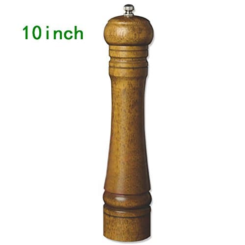 2pcs 10inch Kitchen Spice Sauce Muller Salt Mill Pepper Shaker Grinder Supply(5.5 26cm10)