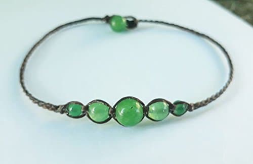 HandmadeJade anklets,stone anklets,men anklets,women anklets,beaded anklets