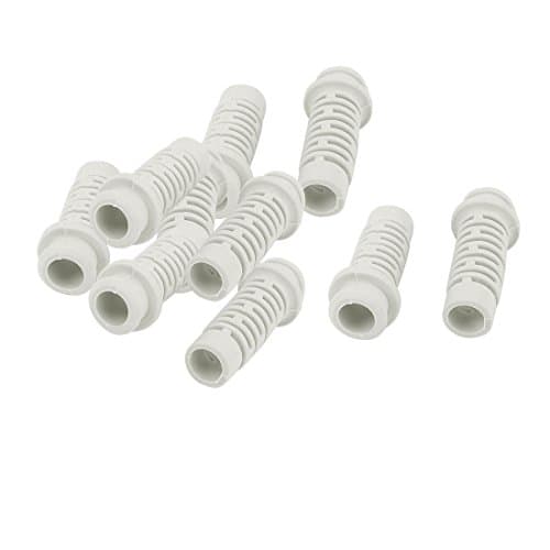 uxcell 10pcs 6.5mm Inner Dia Rubber Strain Relief Cord Boot Protector Cable Sleeve Hose for Power Tool