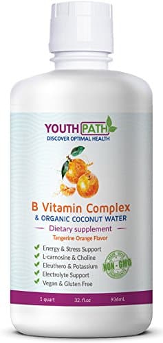 Liquid B Vitamin Complex (by Youth Path) Supports Energy & Stress Reduction, 32 fl. Oz