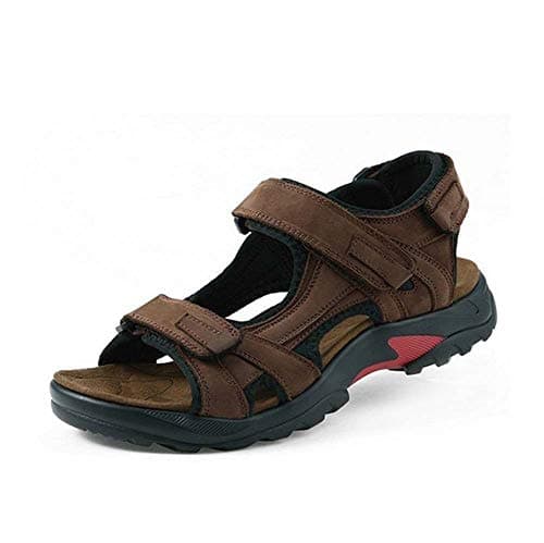 GHFJDO Men Hiking Sandals,Outdoors Open Toe Adjustable Heel Strap Sandals,Walking Shoes Summer Beach Shoes