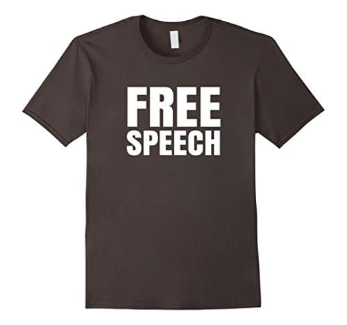 Men's Free Speech 1st Amendment Protest T-shirt Large Asphalt