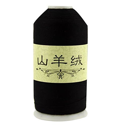 50G Cole Cashmere Crocheting Worsted Wool Yarn Thread Hand-woven Knitting Baby Scarf Yarn (Black)