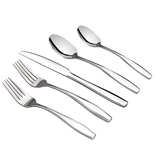 Ggbin Stainless Steel Silverware Sets, 80 Pieces, Service for 16, F