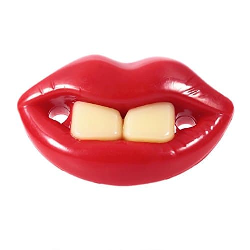 Funny Dummy Dummies Pacifier Novelty Teeth Lips Baby Child Soother (Two Front Teeth)