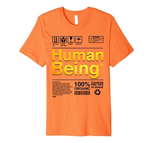 Men's Human Being Science Ingredients tshirt 3XL Orange