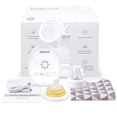 Electric Breast Pump - Breastfeeding Pump with Automatic Mode & Breast Massage HD LED Display Touch Screen - Electric Single Breast Pump BPA Free, 110V-230V