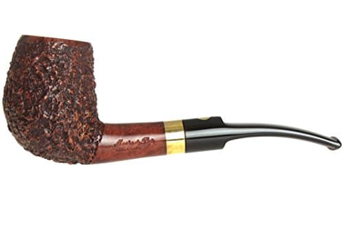 Mastro De Paja Rusticated Ring Tobacco Pipe - Bent Prince