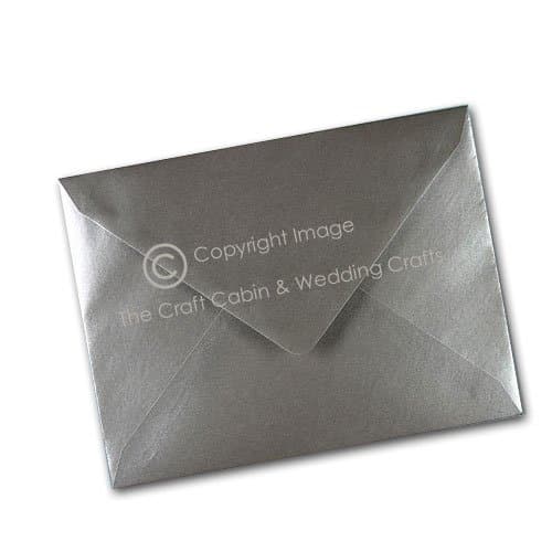 x25 C5/A5 Silver Metalic Pearl Quality Envelopes