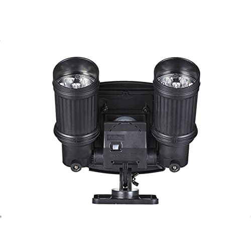 Hansuo Solar Lights Motion Sensor Outdoor,Upgraded Double Spotlights,14 LED Solar Powered,Dual head 360° Security Light for Patio Porch Deck Yard Garden Garage Driveway Outsides Wall