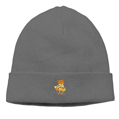 Ingrid Rosalin Stray Fox Unisex Cuffed Plain Skull Beanie toboggan Knit Hat DeepHeather