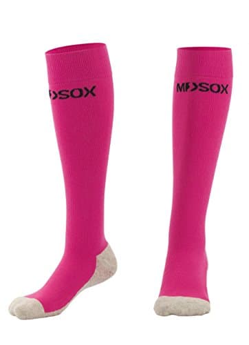 Graduated Compression Socks for Men &amp; Women | MDSOX 20-30 mmHg | (Pink , XX-Large) - Best Choice, Ideal for Everyday Use, Travel, Running, Maternity Pregnancy, Nursing, Circulation &amp; Recovery