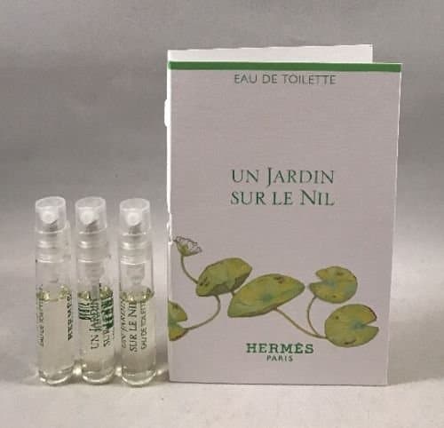 3 Hermes Un Jardin Sur Le Nil EDT Spray Sample Vial 2 Ml/0.06 oz Each Lot