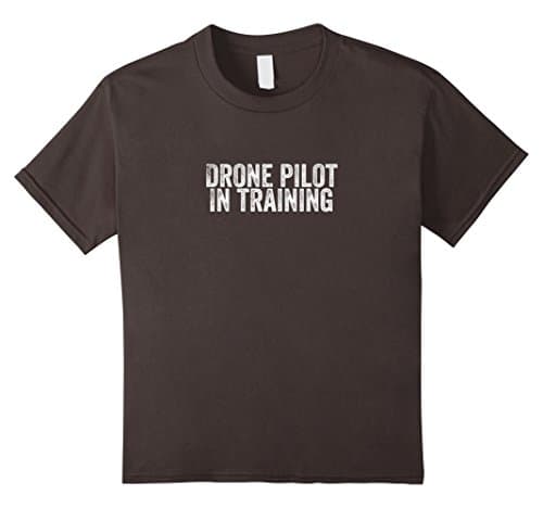 Kids Drone Pilot in Training - Drone Flying - T Shirt 4 Asphalt