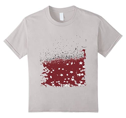 Kids Windy Day Fields Abstract / Impressionist Art T-shirt 12 Silver