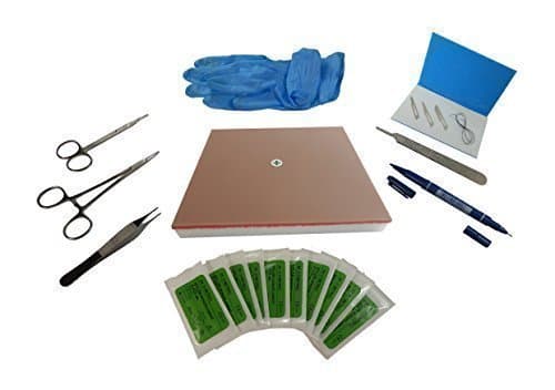 Suturing Doctor Suturing Practice Kit - Professional Set (BROWN SKIN TONE PRACTICE PAD)