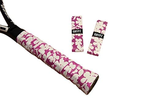 GRYPZ Aloha Racket Grip, 2-pack - Replacement overgip for Tennis, Squash, Badminton, Racquetball, Pickleball - Blue, Purple, Green - Look Good. Play Better.