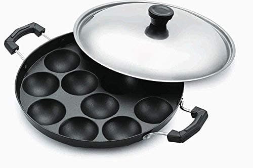 NYGT Non Stick Appam Pan,Appam Maker,12 Pits Appam Maker, Nonstick Appam Pan, Appa Chetty Paniyaram Pan Patra,Tawa Non Stick