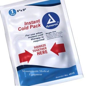 Disposable Instant Cold Pack, 5quot;X9quot, Case/24