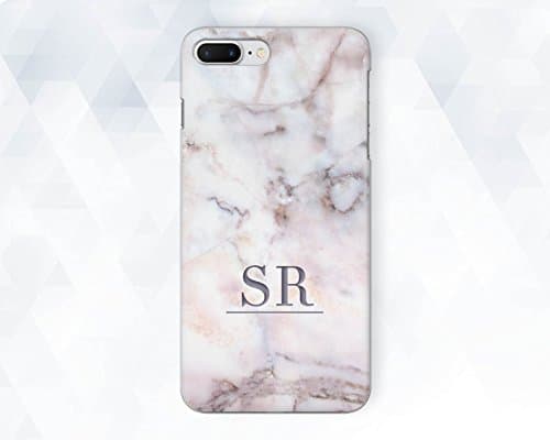 Pink Marble Custom Name Phone Case For iPhone 6 6s Plus 7 8 Plus X 10 Case Cover For Samsung S6 S7 S8 S9 Plus