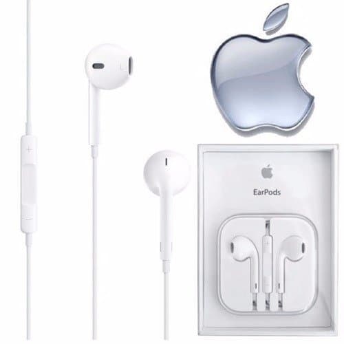 Apple OEM EarPods ONLY for iPhone 6, 6S, 6 Plus and Older versions, Wired, White, with Mic and Volume Controls in Crystal Case