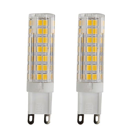 G9 LED Bulb, Dimmable g9 Bi-Pin base ,6W Equivalent Halogen 60W Replacement, 580lmAC 120V Warm White 3000K ,88 x 2835SMD --2 Pack