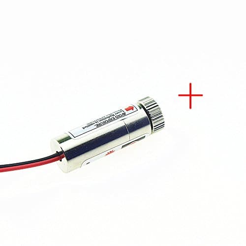 New grams 5Pcs 650nm 5mW Cross Red Laser Module Head Glass Lens Focusable Industrial Class