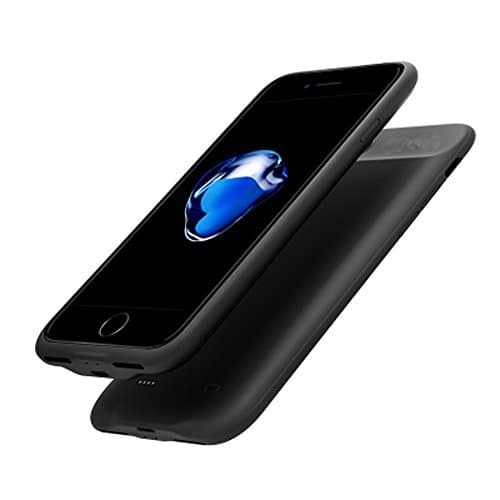 Power Bank For Apple Iphone 7 4.7 Inch Case Protective Battery Case Original Slim With Lightning Port 2800mAh Ultra Thin Slim Ultrathin 7 Battery Case Slim (Black 4.7)