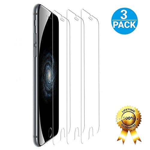 5.5 Inch iPhone 6 7 8 Plus Tempered Glass Screen Protector, Bubble-Free 9H Hardness Easy Installation HD Clear Tempered Glass Screen Protector for iPhone 6 7 8 Plus (3 Pack) by ARPSTAR