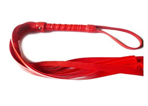 Leather Whip for Fun Toy (Red)