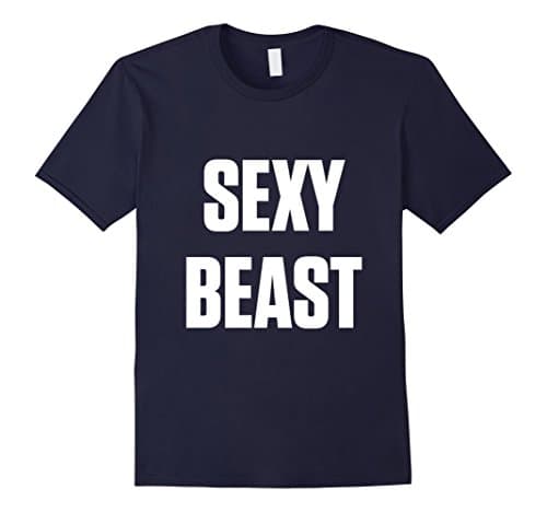 Mens Sexy beast Shirts Medium Navy