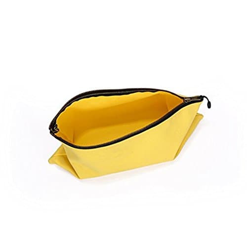 Tool Pouch Canvas Heavy Duty Multi-Purpose Waterproof Storage Pouches Small Utility Tool Organizer with Brass Zipper Tool Bag Yellow Set of 2 Best Newyears Gift for Men by HUANGYUAN-Yellow-Freesize