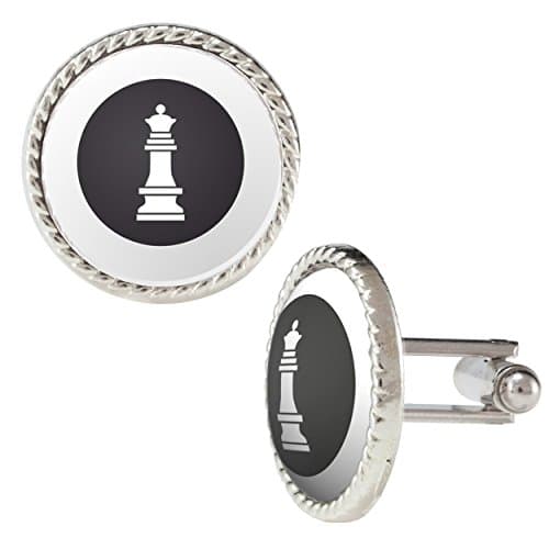 Vector Illustration of Chess Pieces - Queen Cufflinks