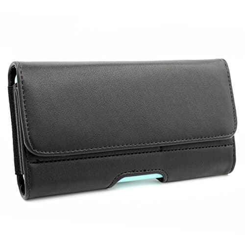 Samsung Galaxy S8 Plus Case, Dlames Leather Belt Clip Case Holster Pouch Loops for Samsung Galaxy S8 Edge - Built In ID Card Slot Wallet Case (Fits with OtterBox Commuter Case or Hybrid Case On)