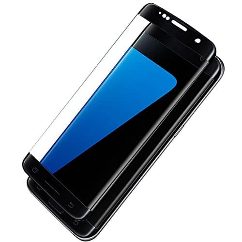 lzfyoo Galaxy S7 edge Screen Protector Tempered Glass for Samsung 3D Curved Edge Ultra Clear 9H Hardness (black)