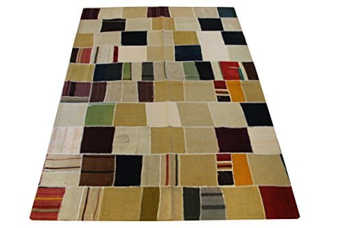 Turkish Vintage Kilim Patchwork rug 7,2x5,0 feet Throw Kilim Rug Home Decor Patchwork Rug Accent Kilim Patcwork Rug Modern Rugs Ethnic Rug Handmade patchwork