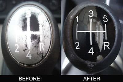 Renault 5 Gear Knob insert Cover Renovation Vinyl sticker Reverse Bottom