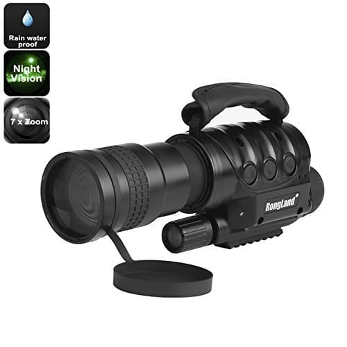Night Vision Monocular - 7x Zoom, 1000m Detection Range, Weatherproof, Built-in Camera, 16GB External Memory, CCD Sensor