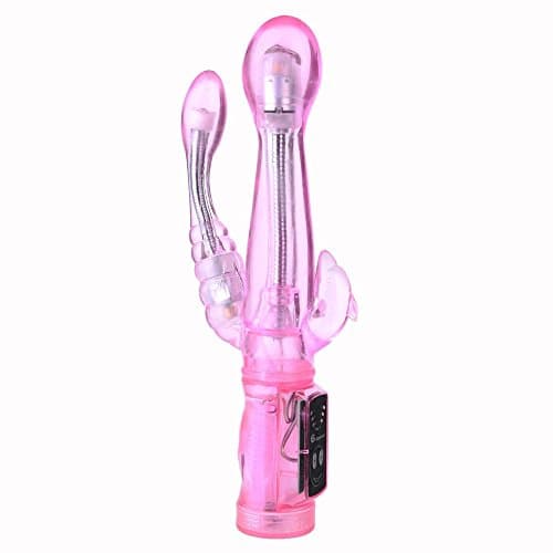 LOEWYF Hot Sale ! New ! Multi-Frequency Big Size Thrusting Rotating Viberate Large Size Rabbit Toys for Women Pleasure Pink