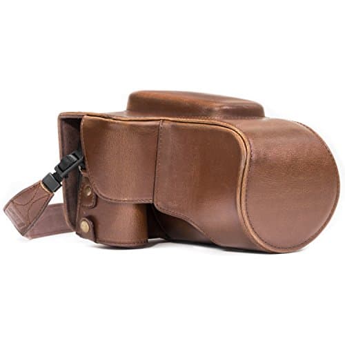MegaGear MG533 "Ever Ready" Protective Leather Case Bag for Nikon Coolpix P900/P900S Compact System Camera - Dark Brown