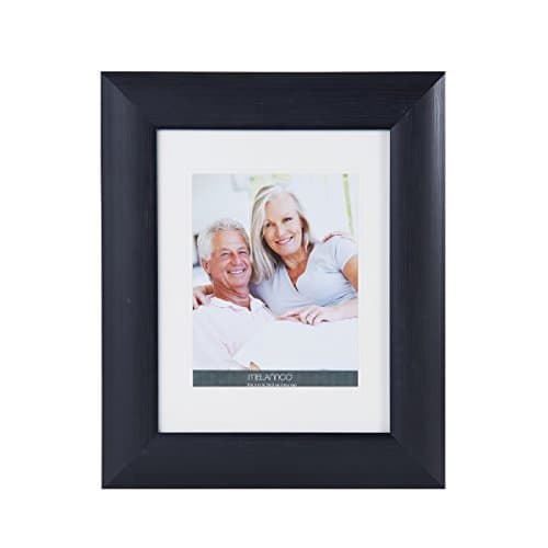 MELANNCO 6-Opening Plastic Window Collage with Grain Finish, Espresso, 8-Inch-by-10-Inch