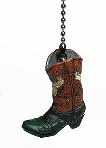 Cowboy Boot Ceiling Fan Pulls by Wooden Androyd Studio (Cow Skull)