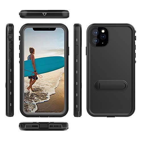 VONNOBILITY Waterproof iPhone 11 Pro Max Case,IP68 Certified with Built-in Screen Protector Full Body Heavy Duty Protection Shockproof Underwater Cover for iPhone 11 Pro Max(6.5",2019) (Black)