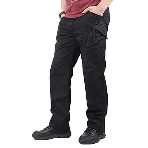 Men Cargo Pants,2019 New Men Waterproof Work Cargo Long Pants with Pockets Loose Trousers Military Pants