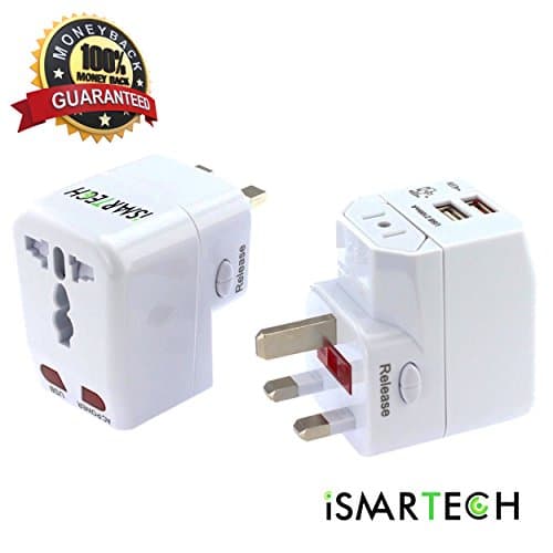 Multiple USB Travel Adapter | Universal Power Charger | Worldwide Adapter Plug | All in One iPhone 7 Charger