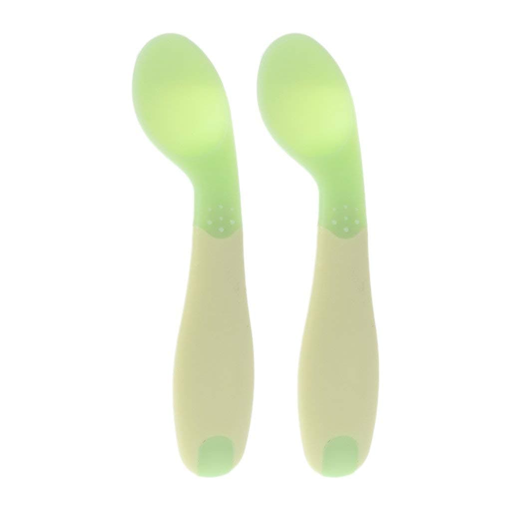 Chic Buddy Heat Sensing Spoons First Stage Training Spoons (Green)