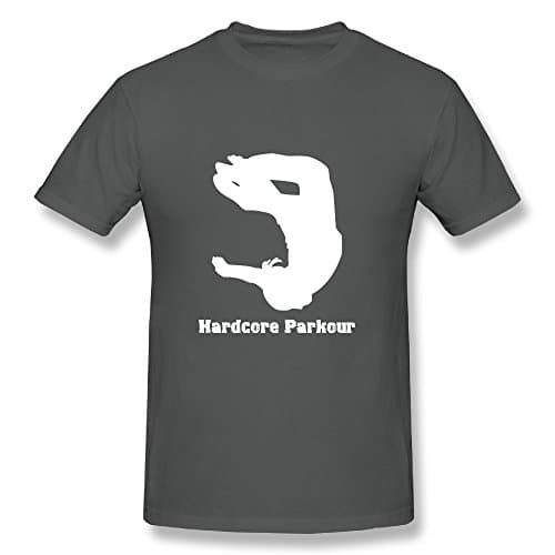 Men's T Shirt Hardcore Parkour Size S Asphalt