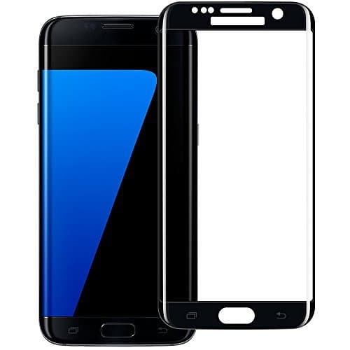 Galaxy S7 Edge Screen Protector, ALCLAP Samsung S7 Edge Tempered Glass Screen Protector[3D Full Coverage][High Definition][Anti-Bubble][Scratch Proof]Screen Protector for Samsung Galaxy S7 Edge-Black